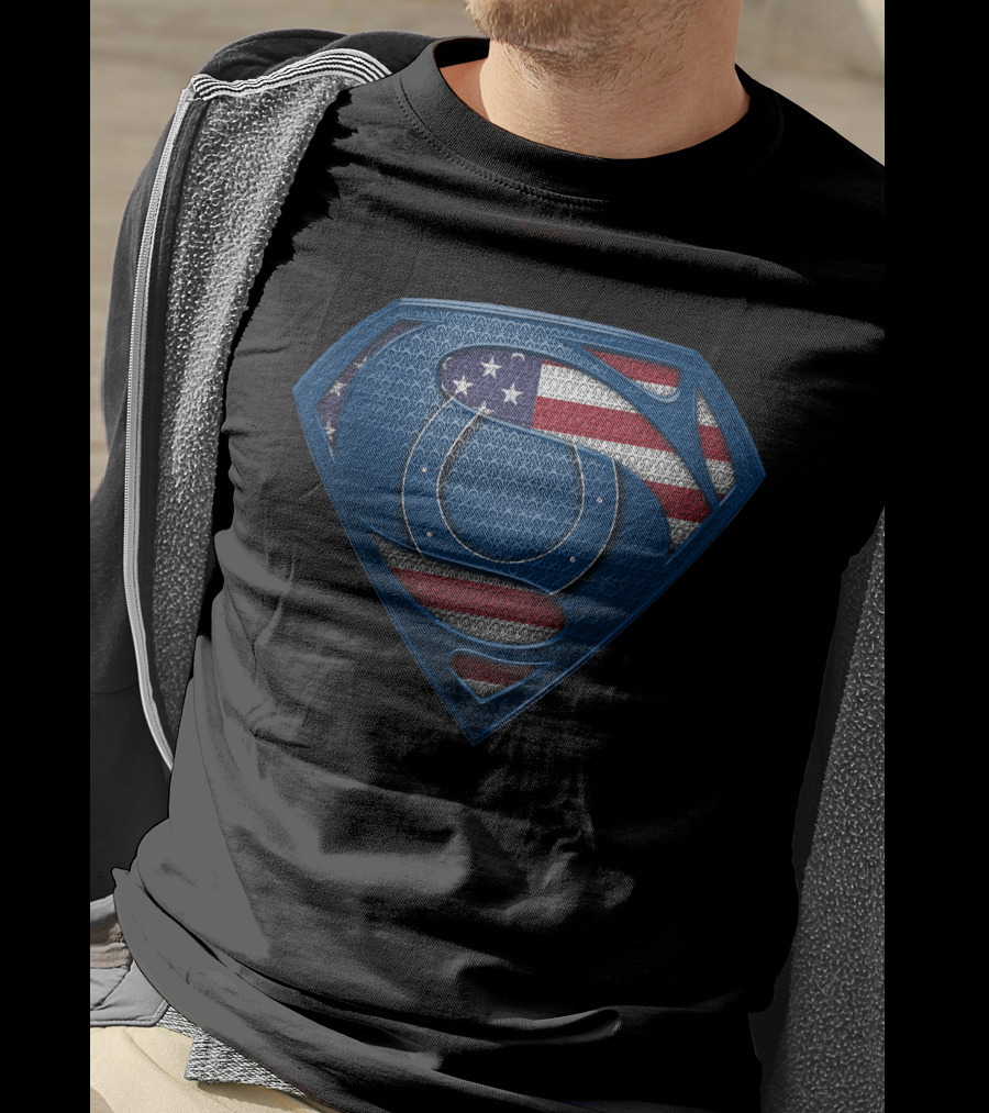 Indianapolis Colts American Flag Shield T-Shirt