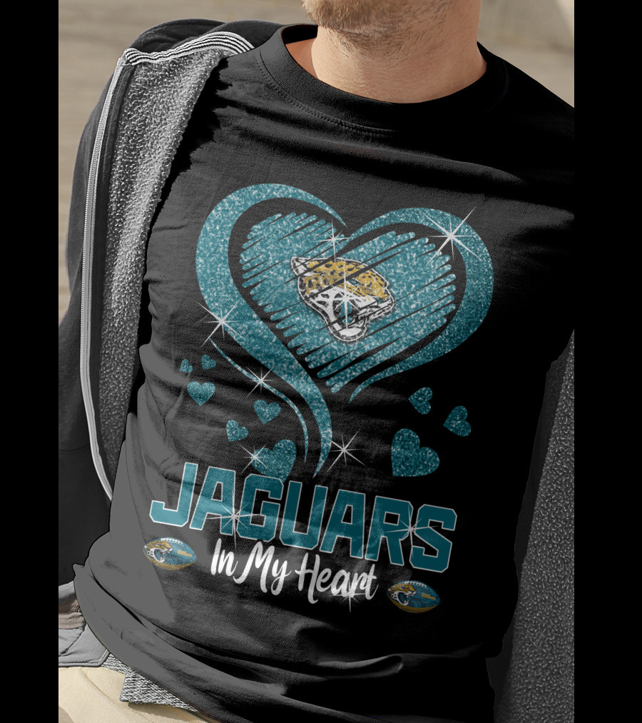 Jaguars In My Heart Jacksonville T-Shirt