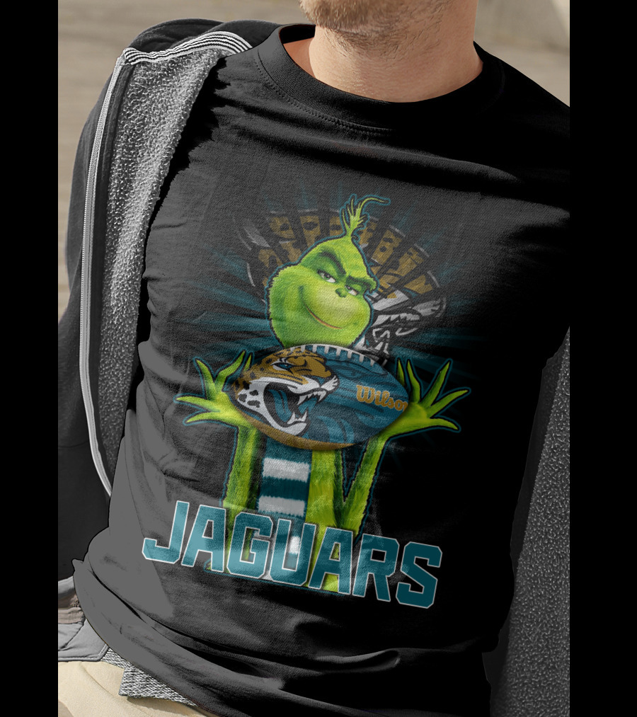 Grinch Jaguars Wilson Football Jacksonville T-Shirt