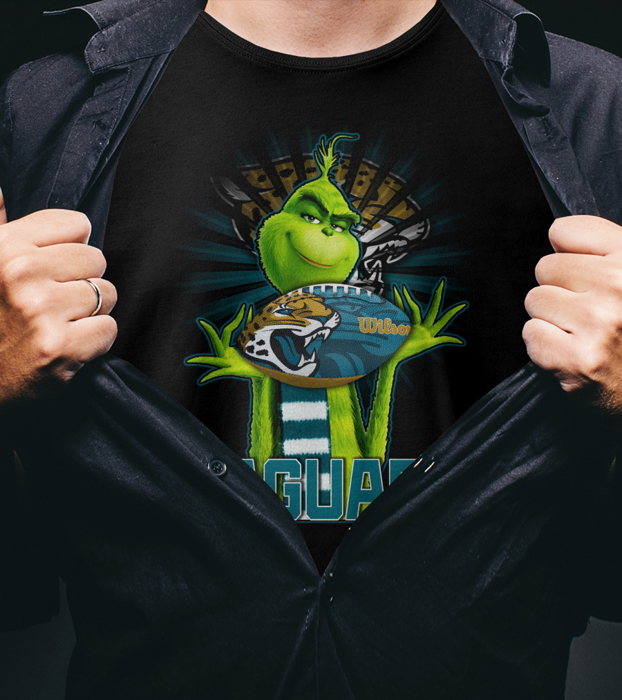 Grinch Jaguars Wilson Football Jacksonville T-Shirt