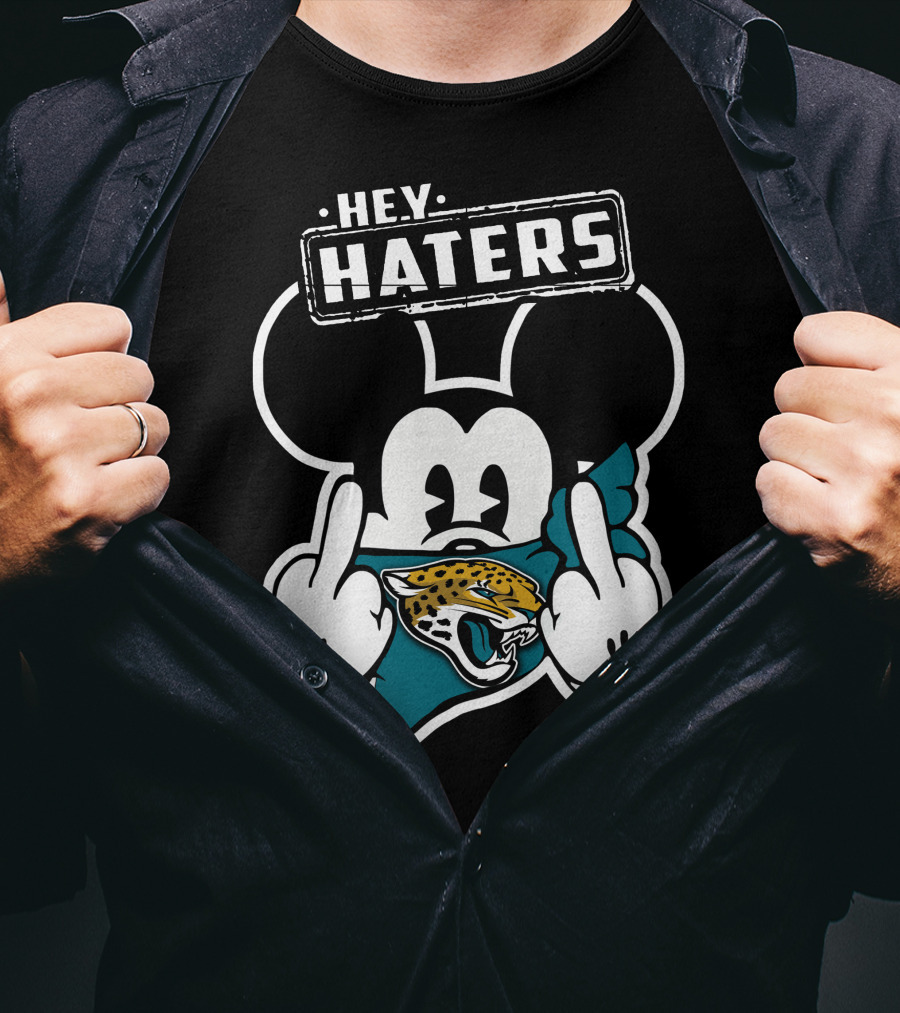 Hey Haters Mickey Mouse Jacksonville Jaguars T-Shirt
