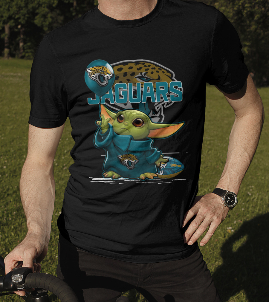 Jacksonville Jaguars Yoda Balloon Wilson Football T-Shirt
