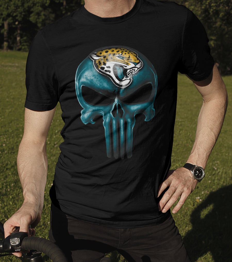 Skull Jacksonville Jaguars Punisher T-Shirt