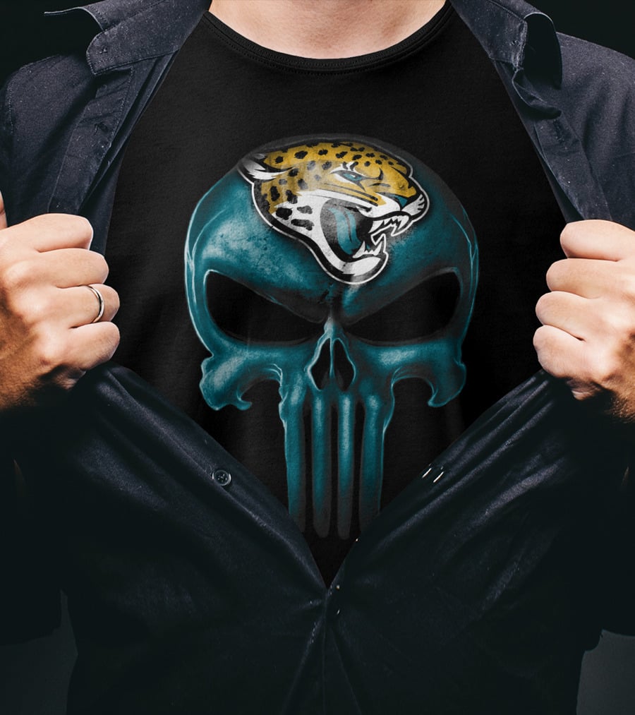 Skull Jacksonville Jaguars Punisher T-Shirt