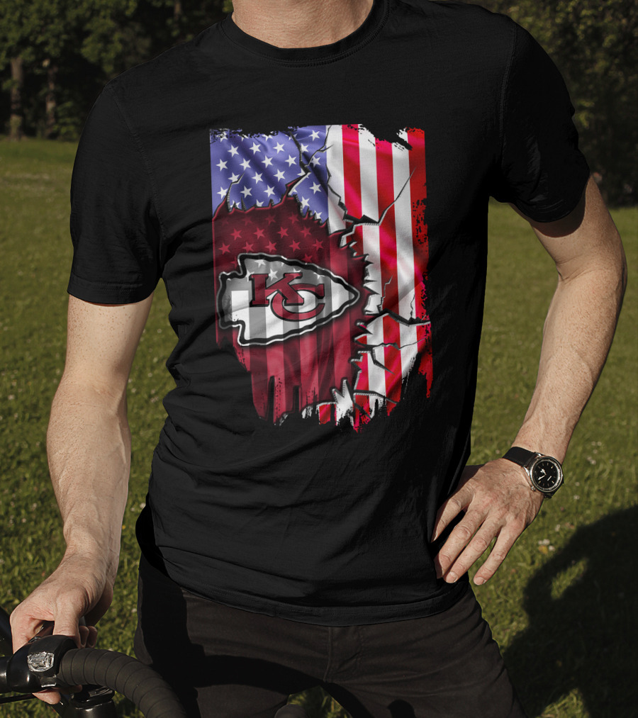 Kansas City Chiefs American Flag T-Shirt