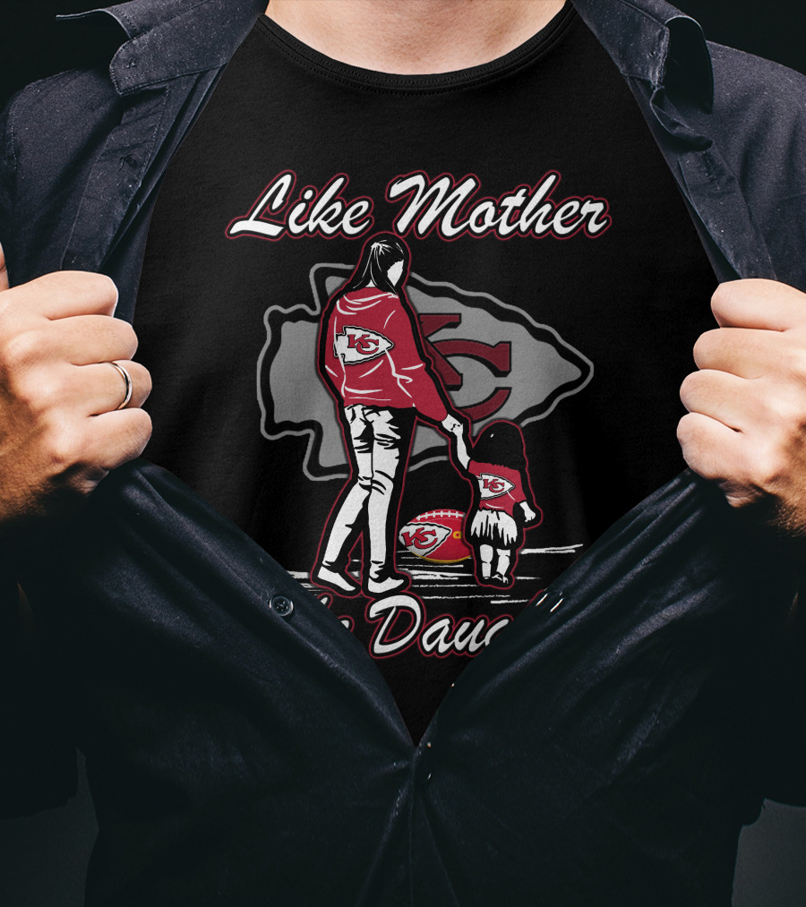 Like Mother Like Daughter Kansas City Chiefs Iconic Bond T-Shirt