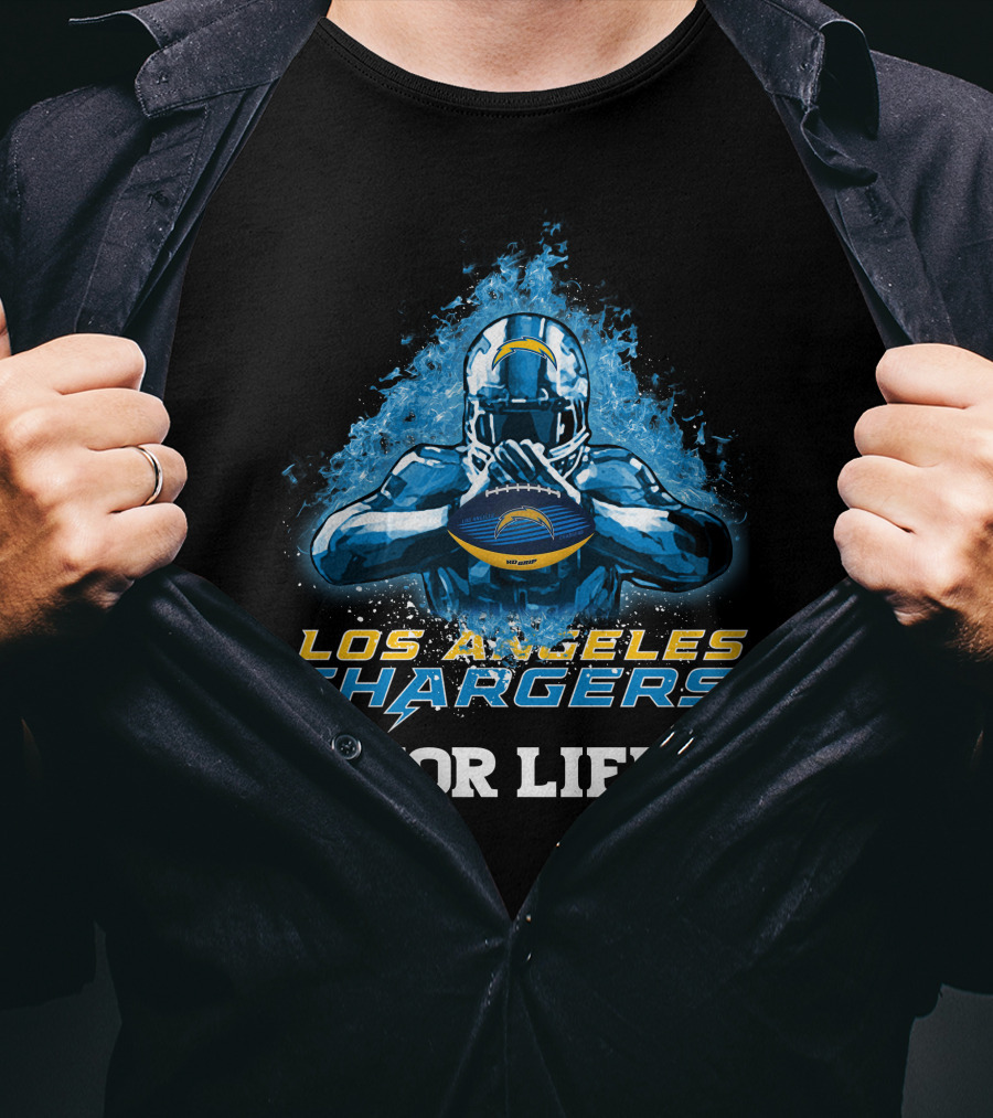 Los Angeles Chargers For Life Football Fan T-Shirt