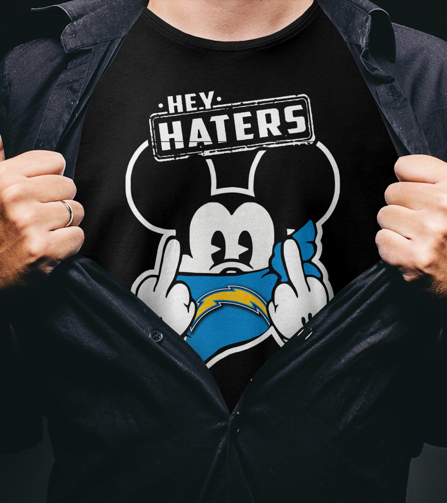 Hey Haters Mick Los Angeles Chargers T-Shirt