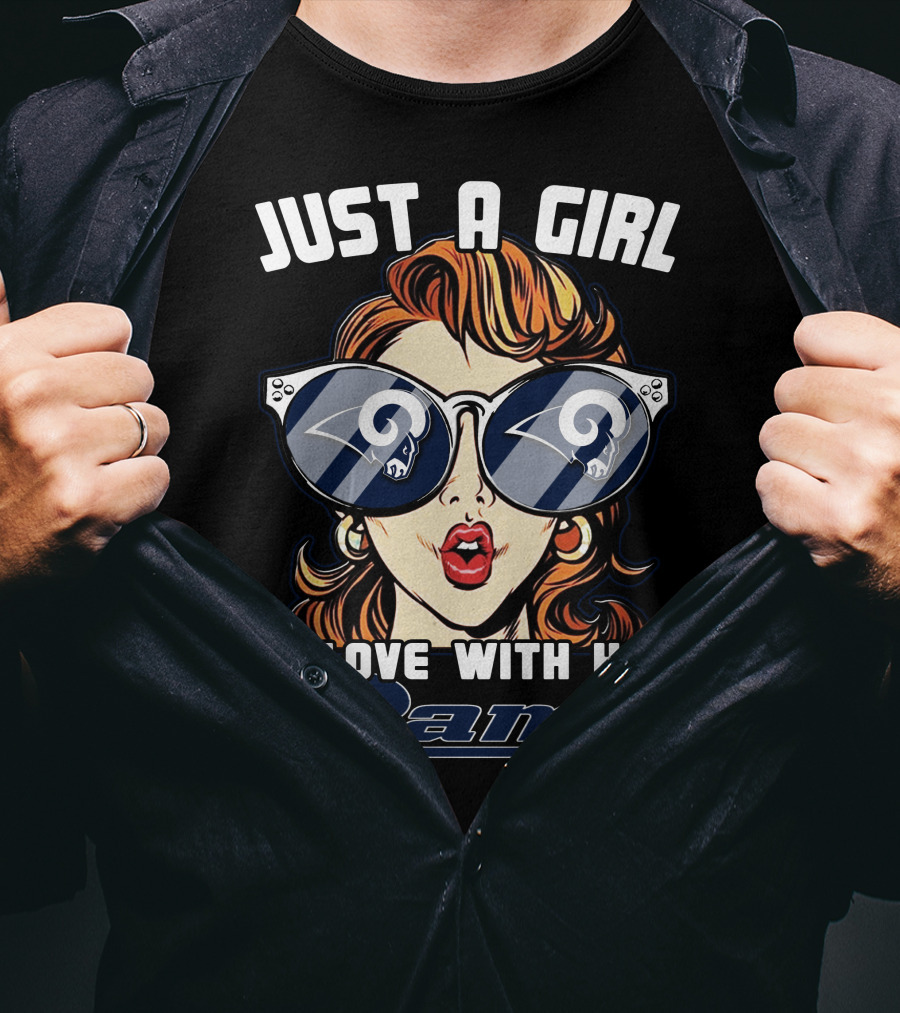 Just A Girl In Love With Her Los Angeles Rams T-Shirt