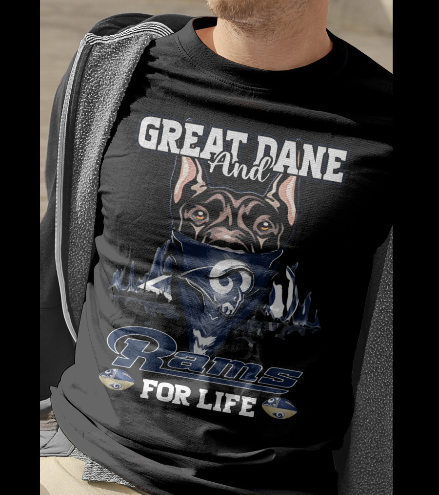 Great Dane And Rams For Life T-Shirt