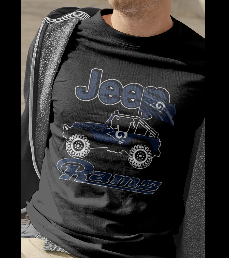 Jeep Los Angeles Rams Off-Road Adventure Fan Gear T-Shirt