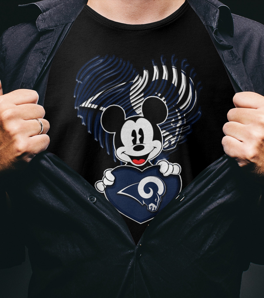 Mick Heart Los Angeles Rams T-Shirt