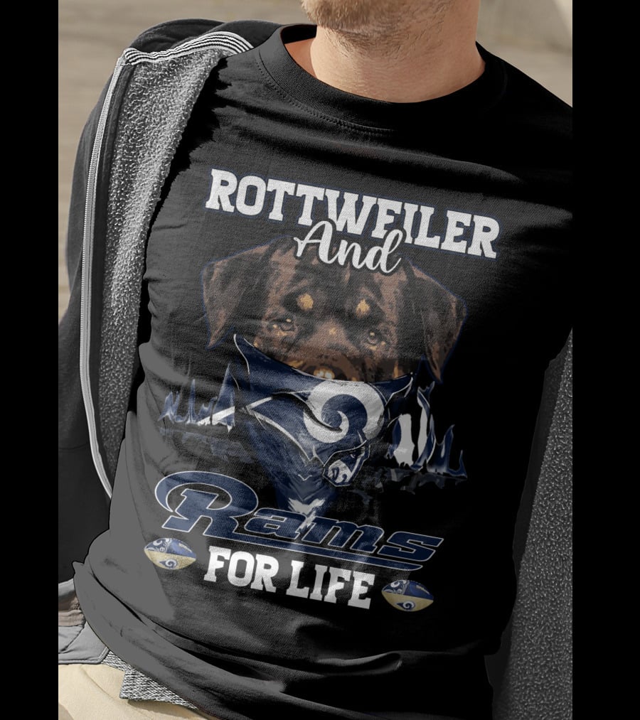 Rottweiler And Rams For Life T-Shirt