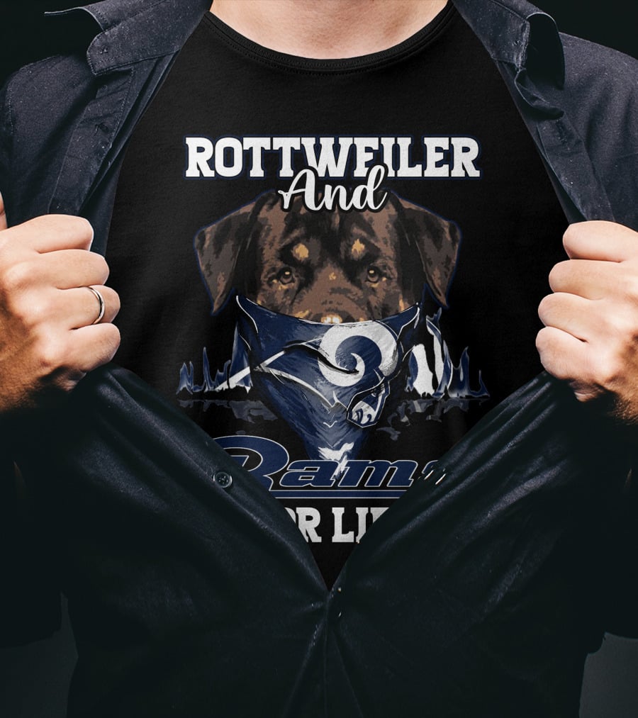 Rottweiler And Rams For Life T-Shirt