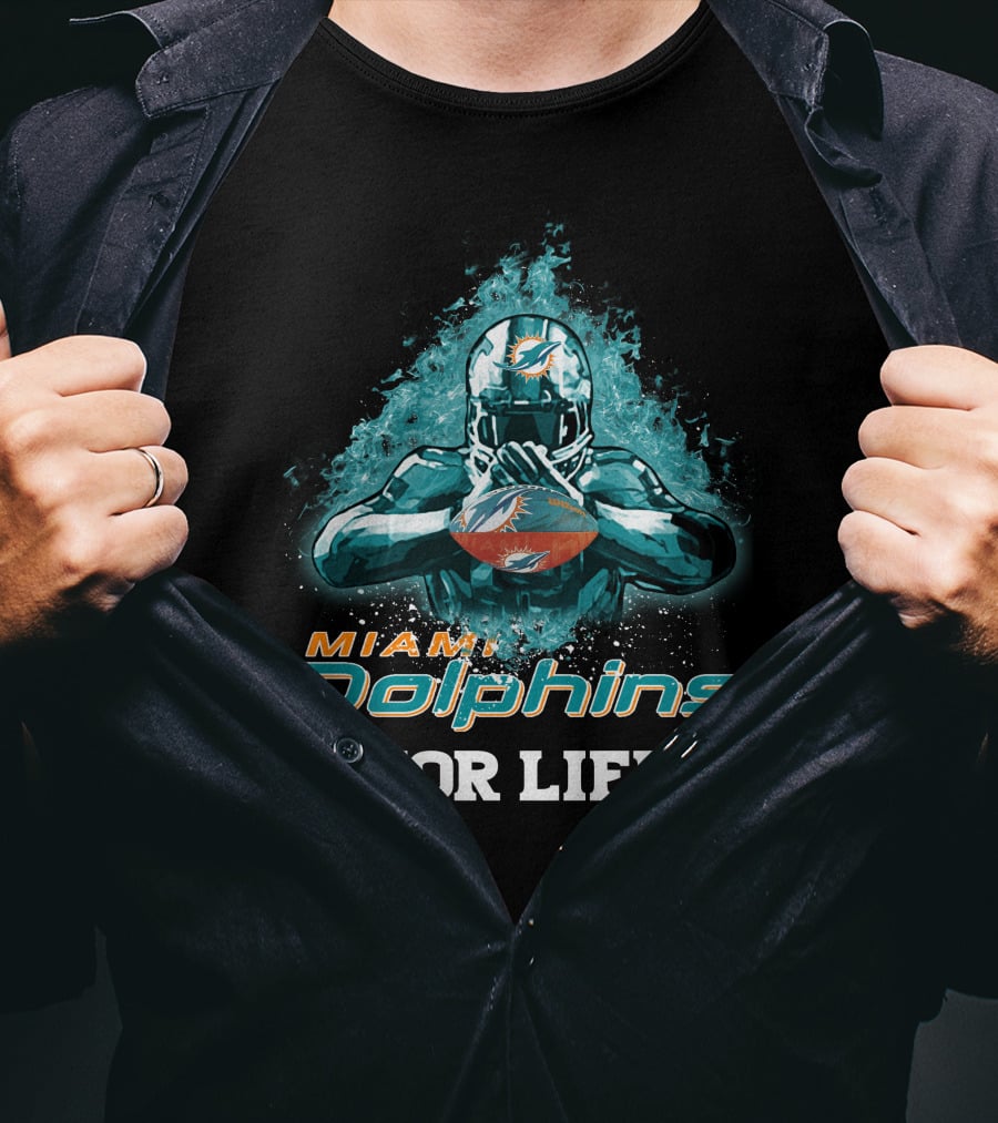 Miami Dolphins For Life Football T-Shirt