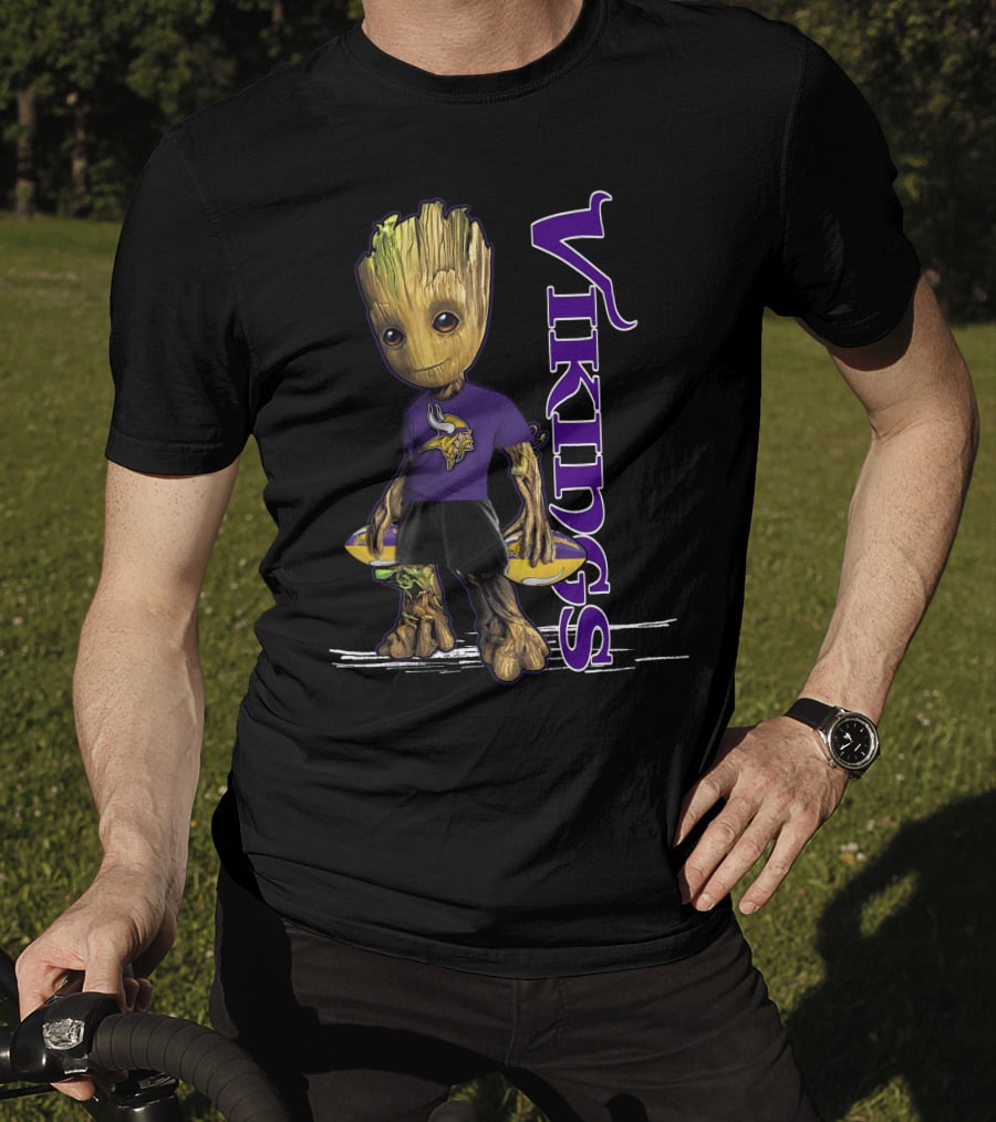Groot Minnesota Vikings Logo Fan T-Shirt