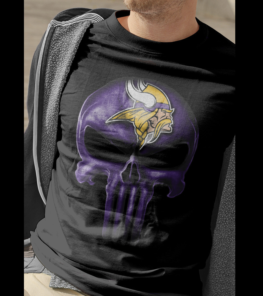Skull Minnesota Vikings T-Shirt
