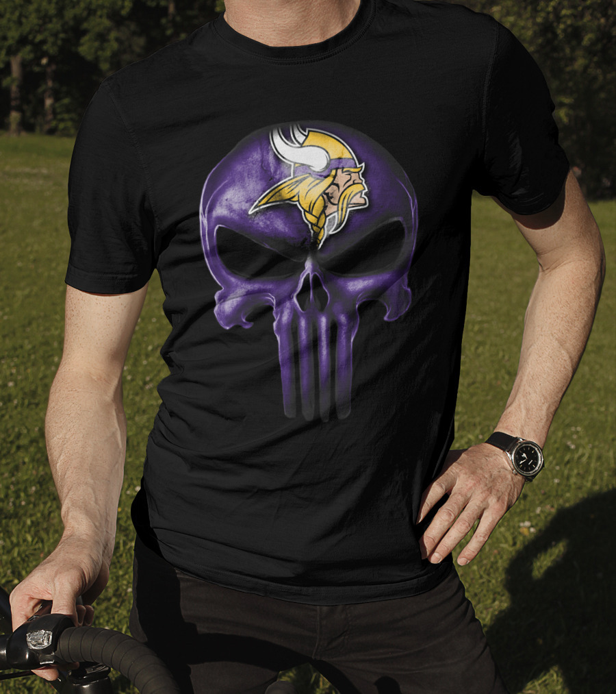 Skull Minnesota Vikings T-Shirt