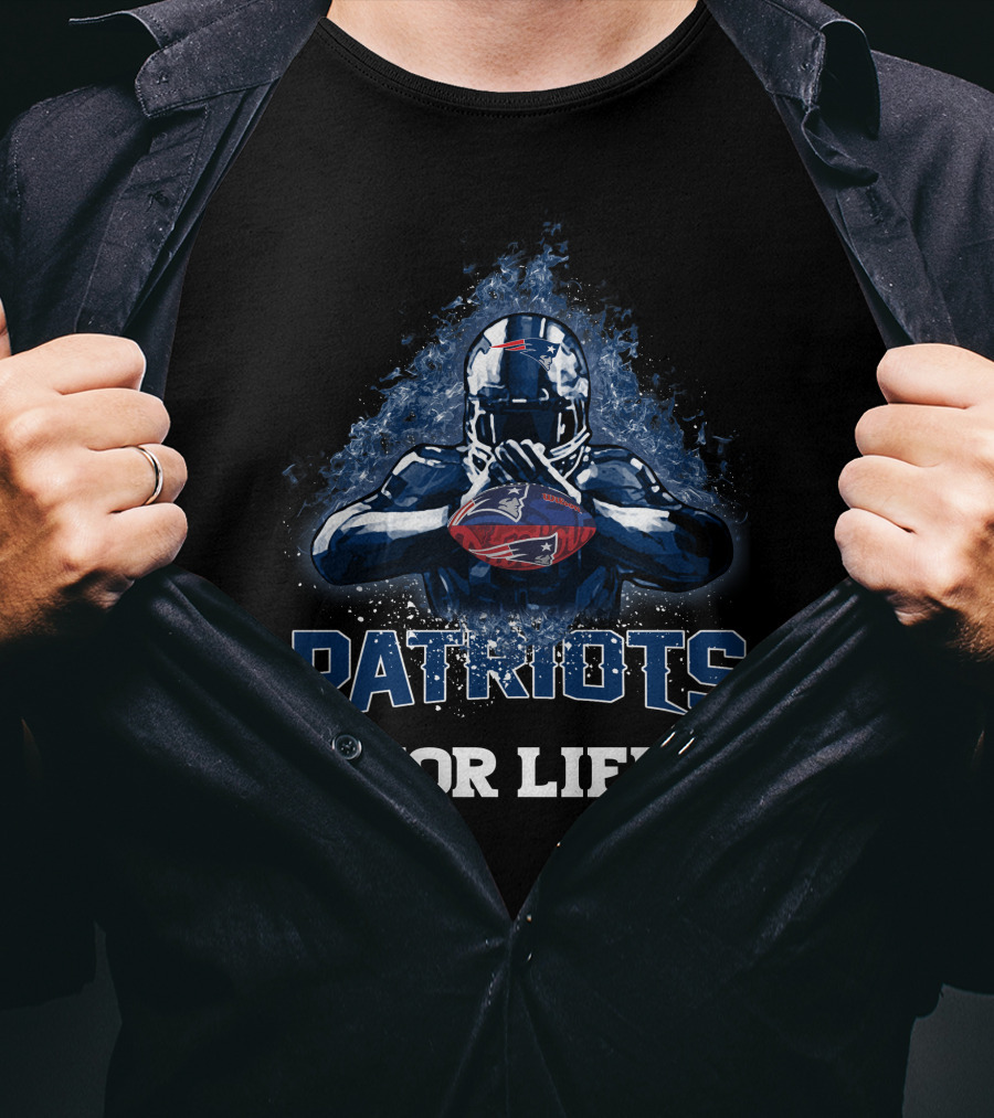 Patriots For Life New England Football Fan T-Shirt