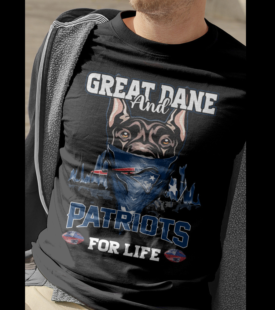 Great Dane And Patriots For Life T-Shirt