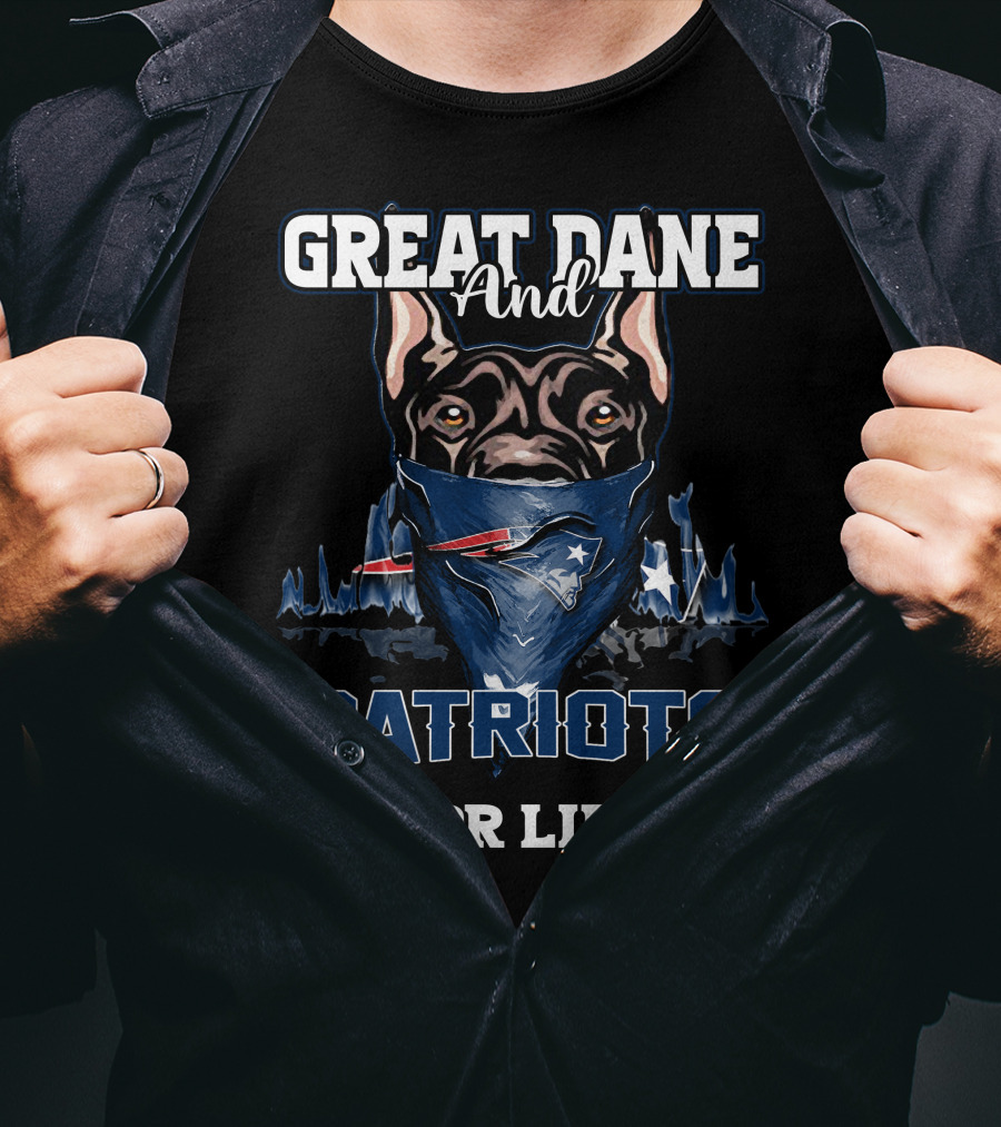 Great Dane And Patriots For Life T-Shirt