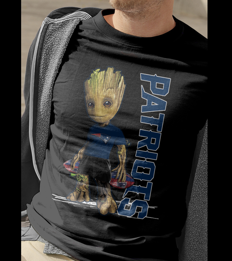 Groot Patriots New England Football Fan Character T-Shirt