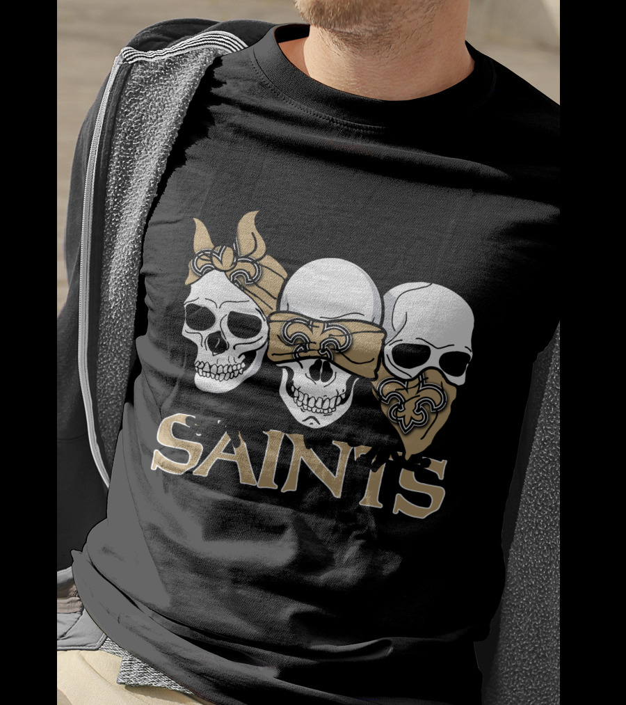 Saints Three Skull New Orleans T-Shirt