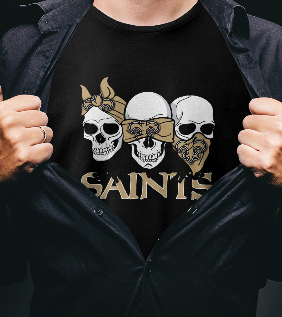 Saints Three Skull New Orleans T-Shirt