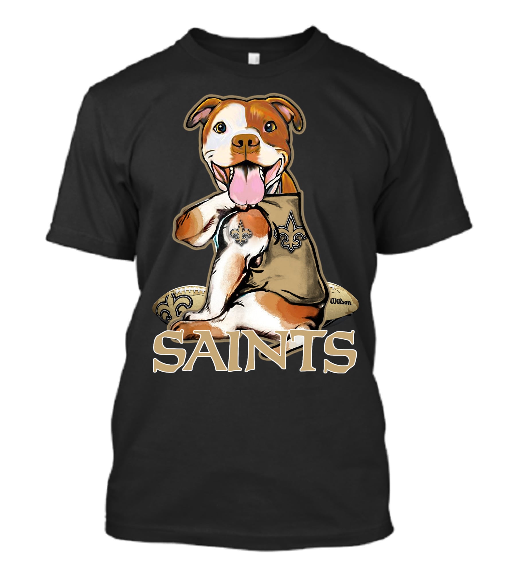 Pittbull Wilson Fleur-de-Lis Saints T-Shirt