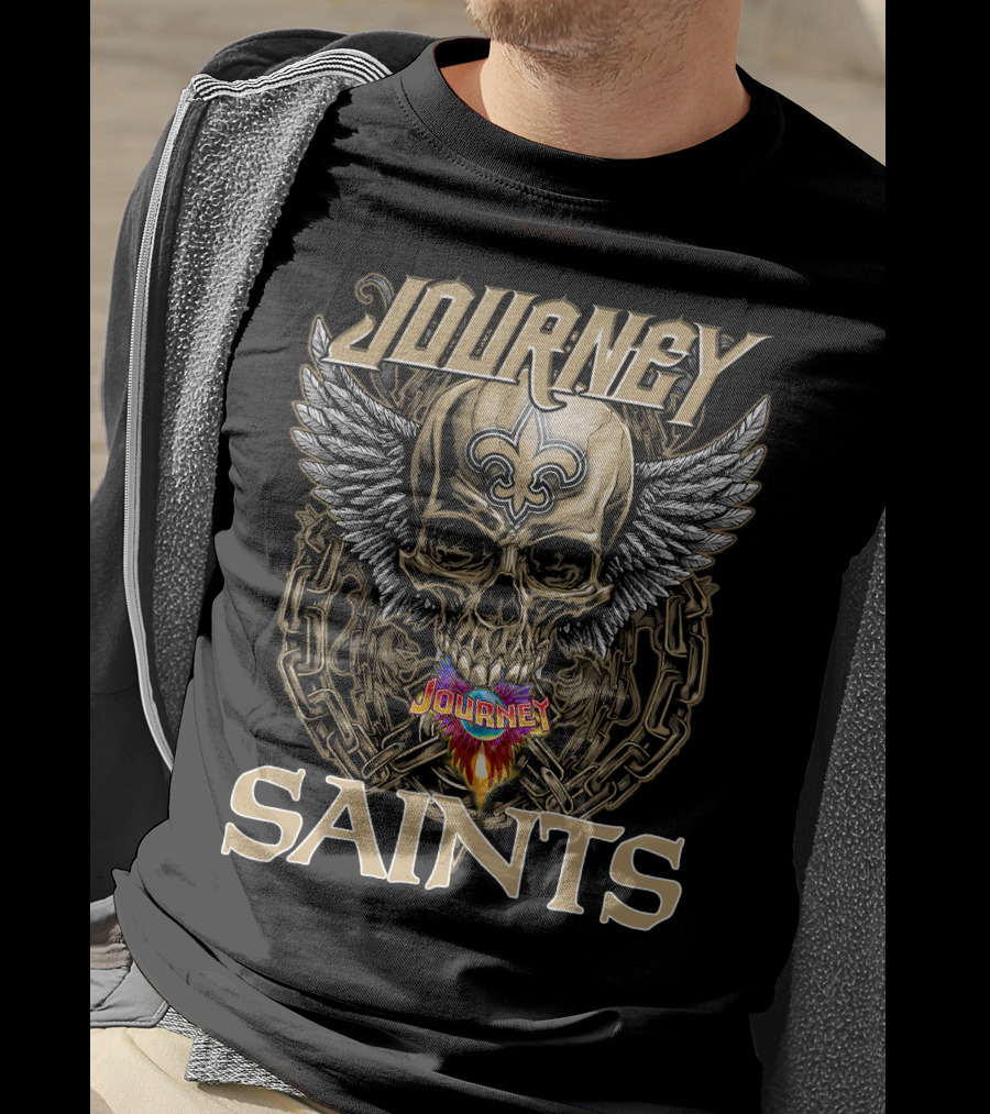 Journey Saints Skull Wings T-Shirt