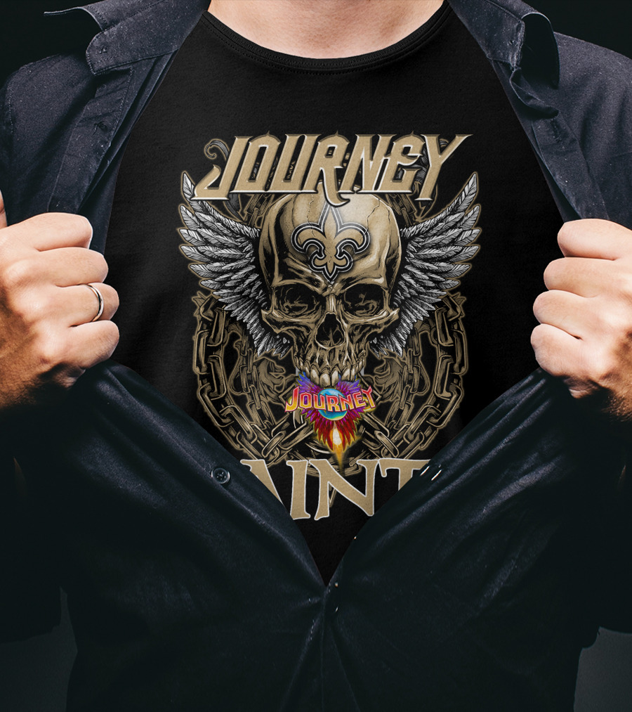 Journey Saints Skull Wings T-Shirt