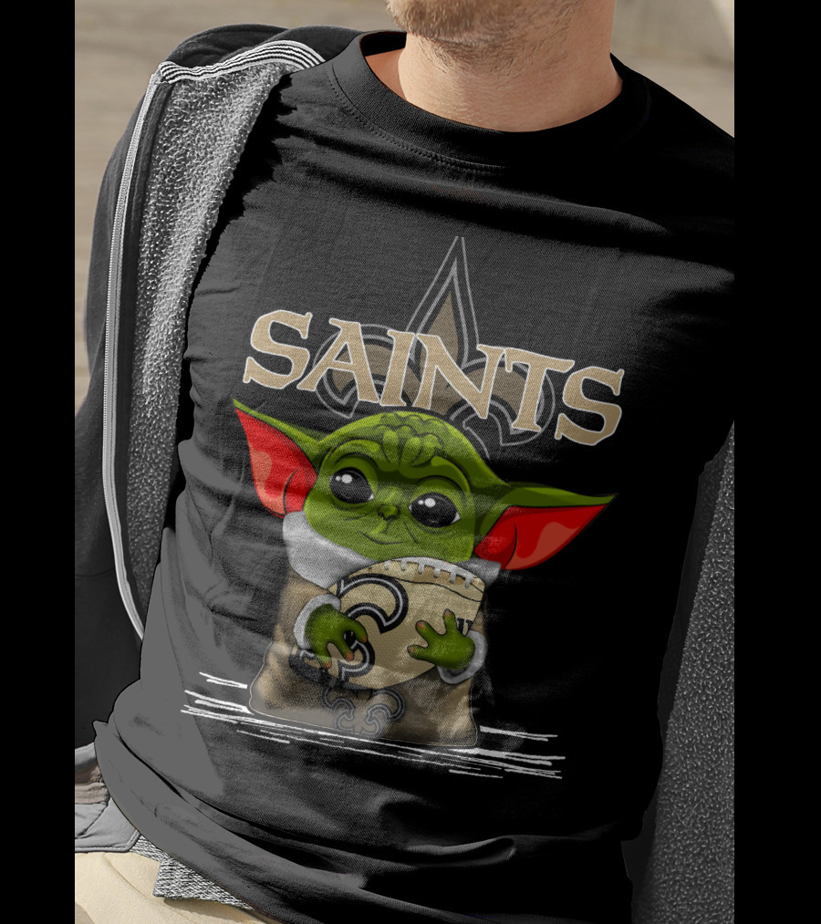 Yoda V3 New Orleans Saints Football Alien Character T-Shirt