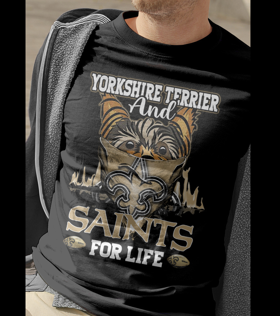 Yorkshire Terrier And Saints For Life T-Shirt