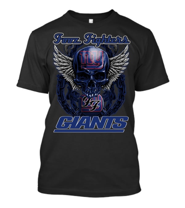 Foo Fighters NY Giants Skull Wings Retro 97 T-Shirt