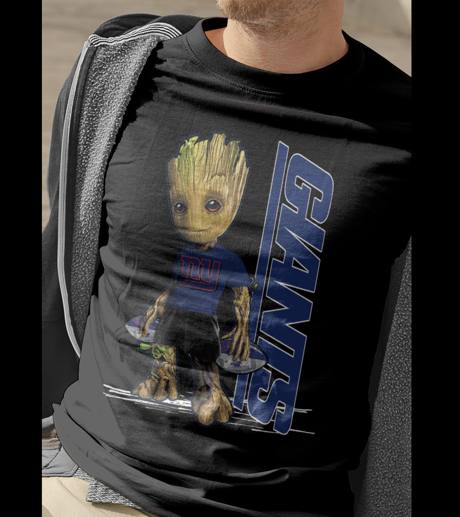 Groot New York Giants NFL Character Crossover T-Shirt