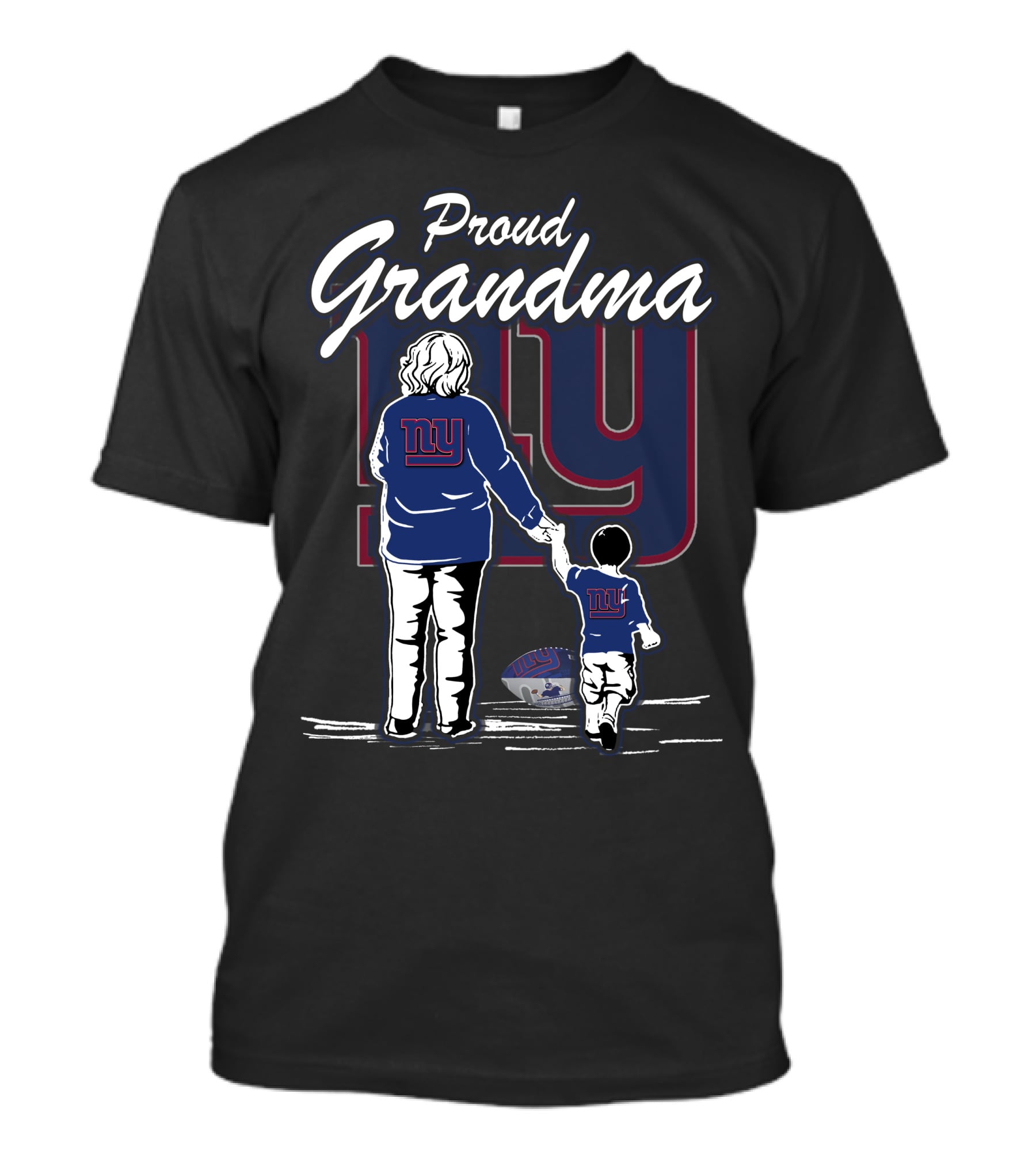 Proud Grandma Ny Giants Football Fan T-Shirt