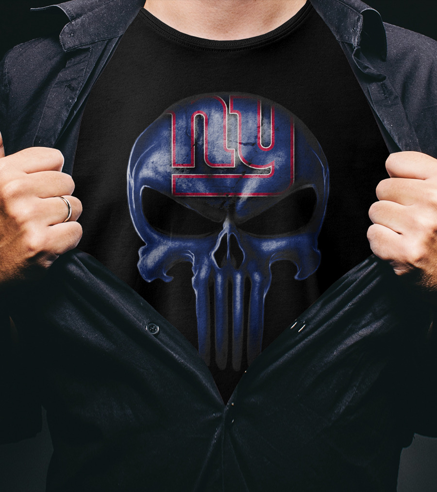 Skull Ny Giants Logo Mashup T-Shirt