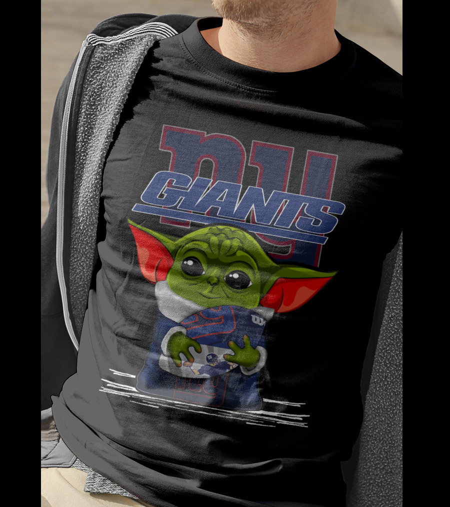 Yoda V3 New York Giants Football Character T-Shirt