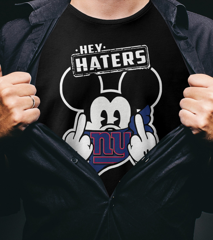 Hey Haters Mick V2 New York Giants T-Shirt