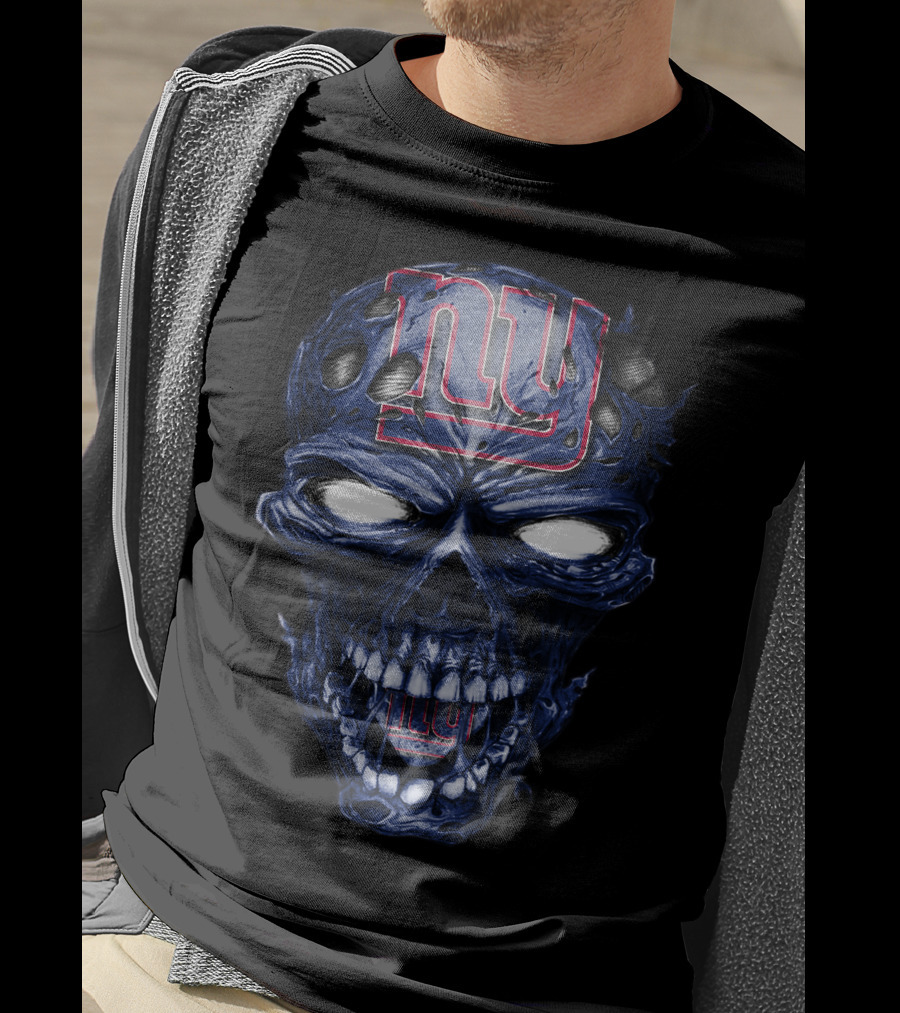 Skull V2 New York Giants NY T-Shirt