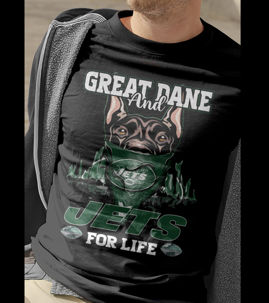Great Dane And Jets For Life T-Shirt