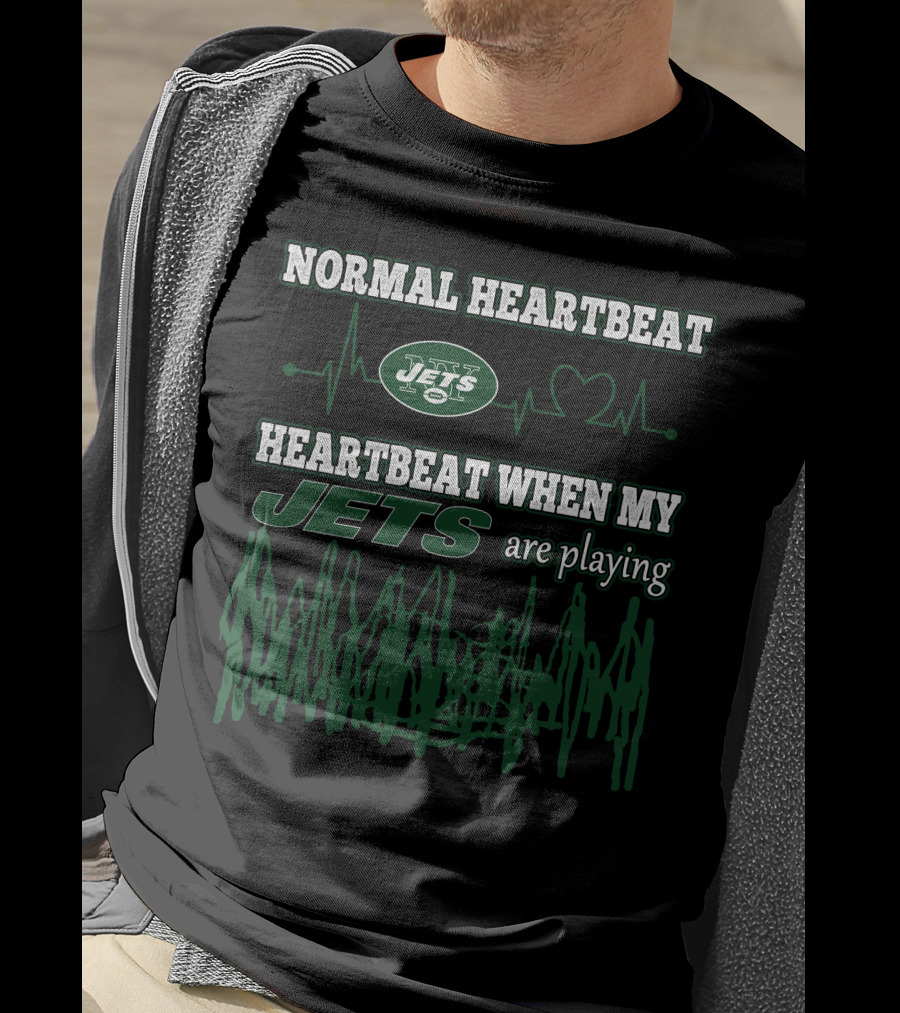 Normal Heartbeat Jets Heartbeat When My Jets Are Playing T-Shirt