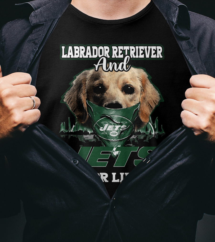 Labrador Retriever And Jets For Life T-Shirt