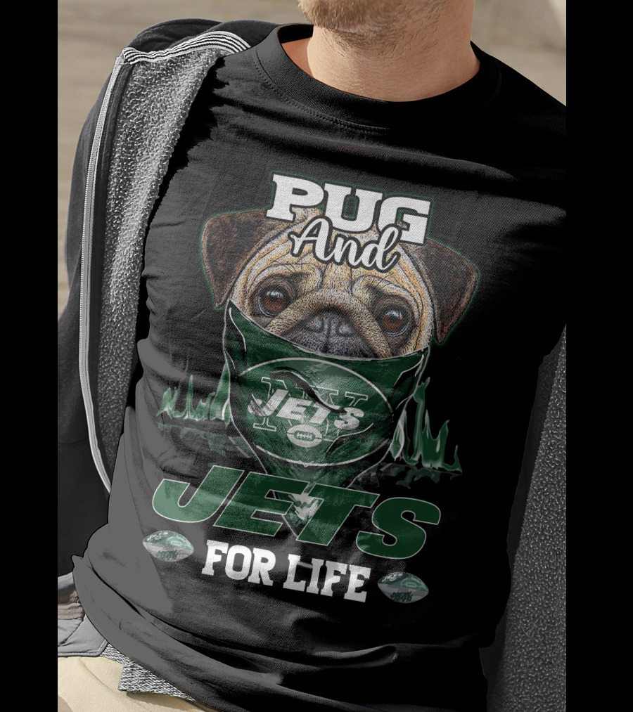 Pug And Jets For Life T-Shirt