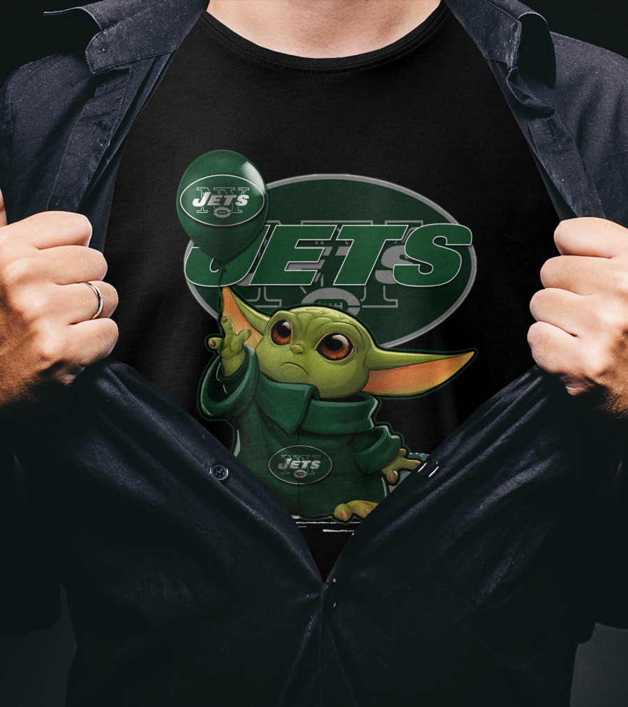 Yoda New York Jets Football Fan T-Shirt