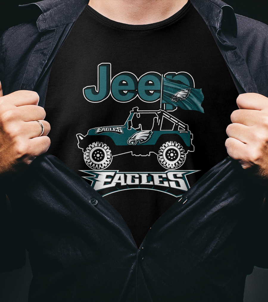Jeep Eagles Philadelphia Team Fan T-Shirt