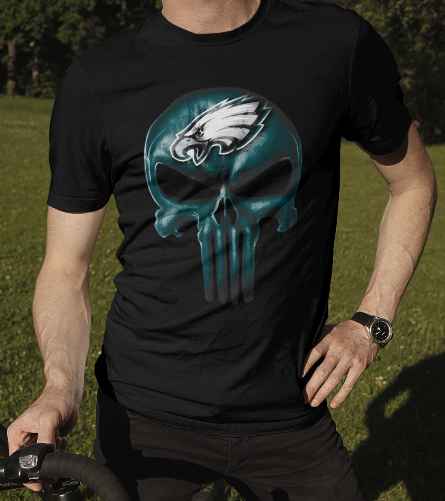 Philadelphia Eagles Skull V3 T-Shirt