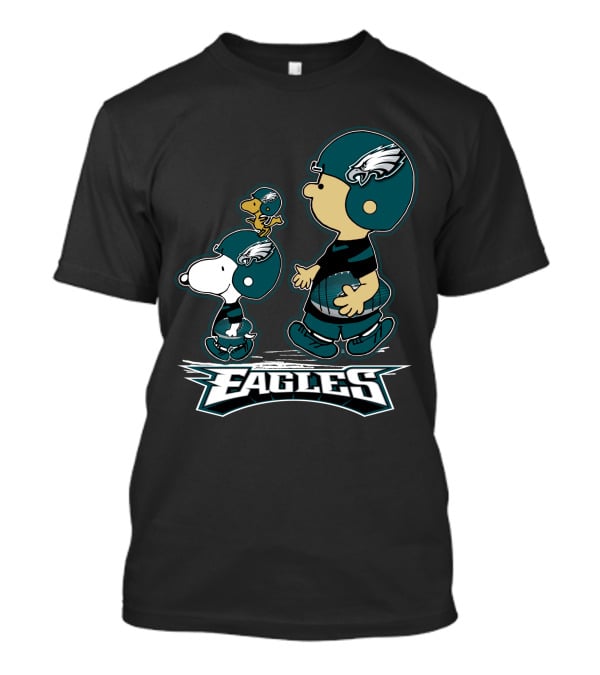 Snpfootball Philadelphia Eagles Peanuts Characters Nfl Fan T-Shirt