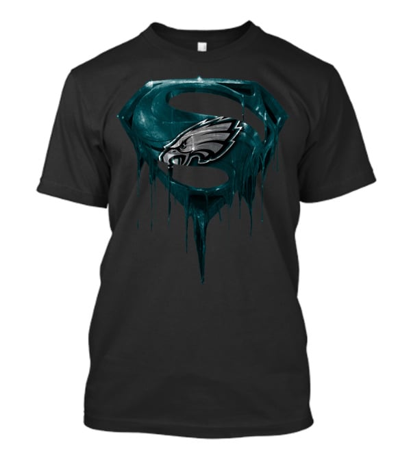 Philadelphia Eagles Superman Dripping T-Shirt
