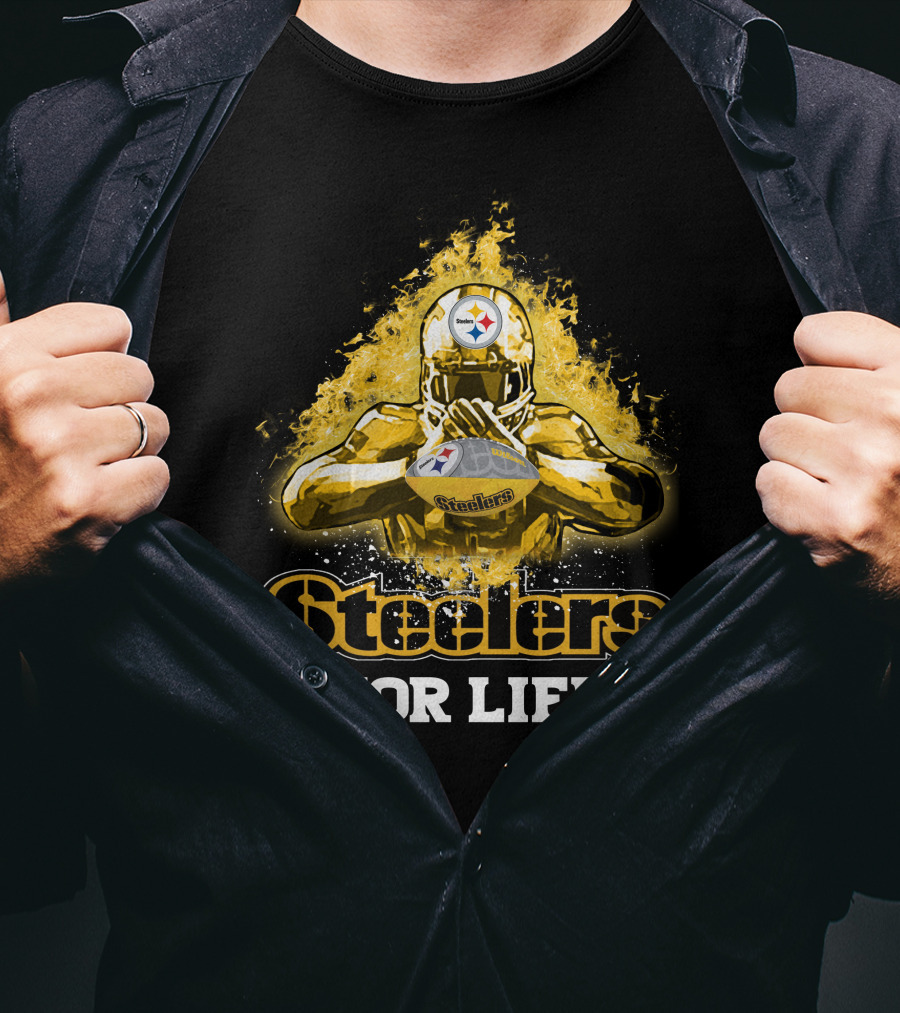 Steelers For Life Pittsburgh Football Fan T-Shirt